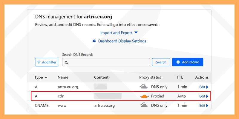 Combine Subdomain and Cloudflare as a free image CDN