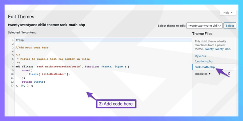 How to turn off scoring filter in Rank Math Seo