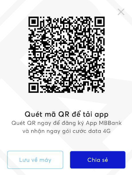 二维码下载 MBBank 应用程序